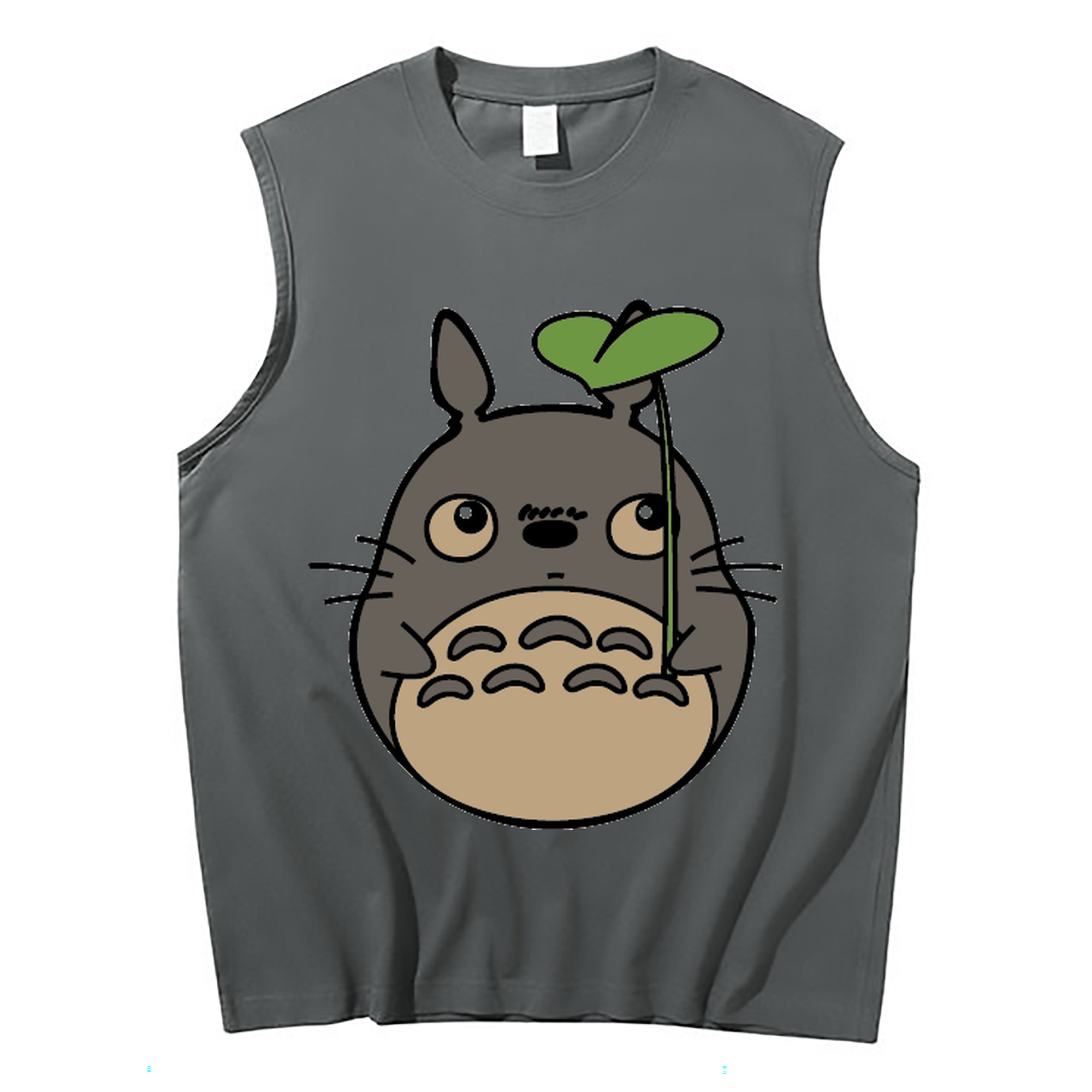 （画像用） となりのトトロ 草壁メイ 草壁サツキ My Neighbor Totoro Satsuki Kusakabe Mei Kusakabe コットン100％タンクトップ（フロントプリント）